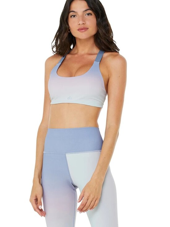 ALO Yoga Pants - Vapor High-Waist Gradient Dusk Bra + Legging